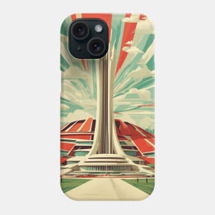 Brasilia Brazil Vintage Tourism Travel Poster Phone Case