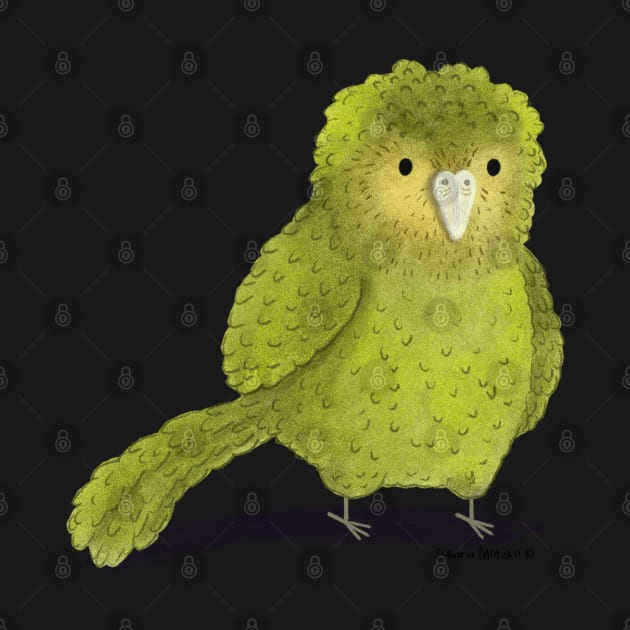 Kakapo Bird by julianamotzko