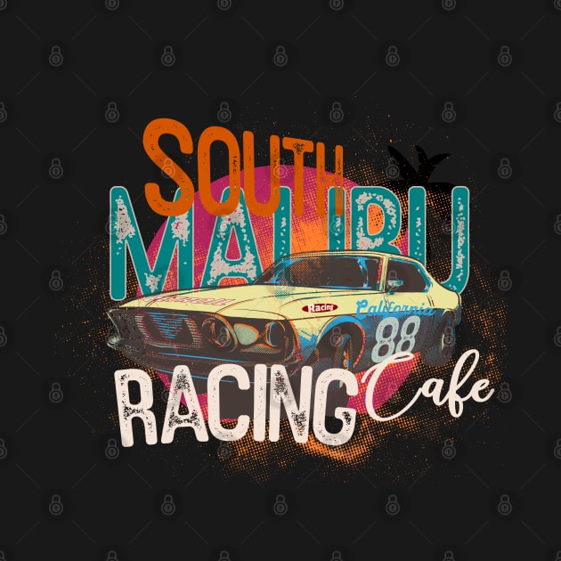 South Malibu Racing Cafe muscle car beach california by SpaceWiz95