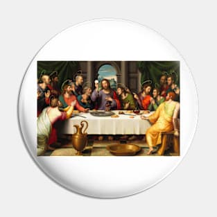 Last Supper Juan de Juanes 1562 Art Print The First Eucharist Pin