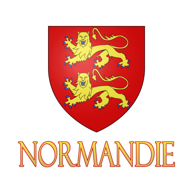 Normandie (Normandy) France - Coat of Arms Design by Naves