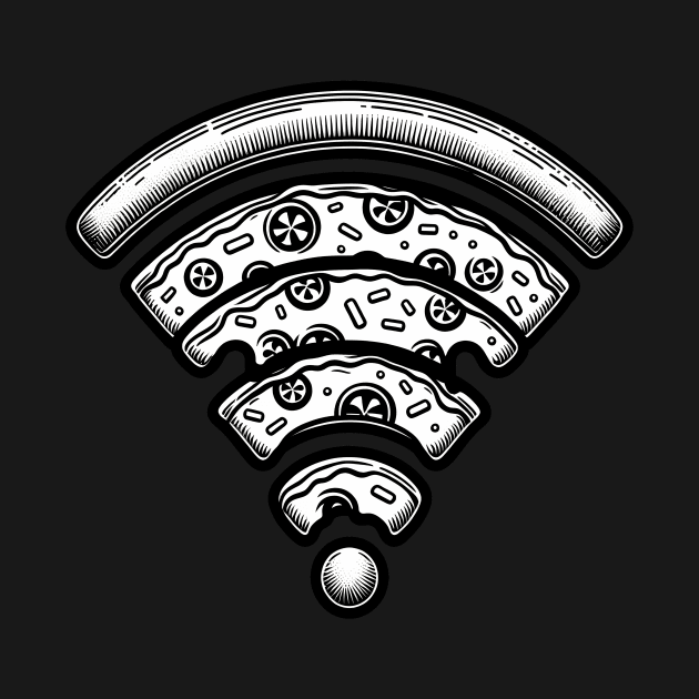 Pizza and Wifi, Funny Pizza Lover by dukito