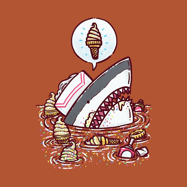 Ice Cream Cone Shark by nickv47