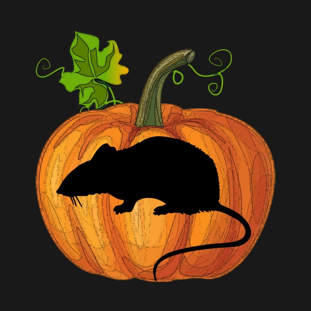 Mouse in pumpkin by Flavie Kertzmann