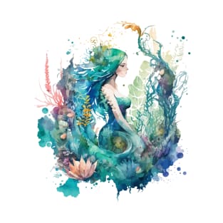 Beautiful Watercolor Mermaid T-Shirt