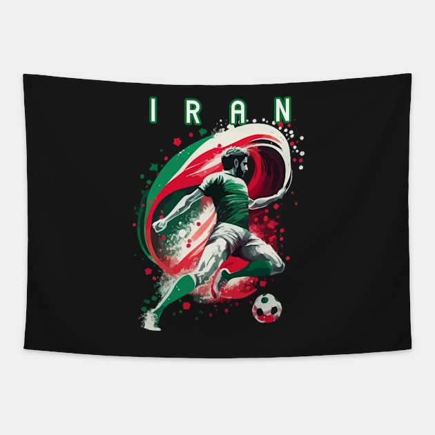 Iran Soccer Quality Design Tapestry by AlNoah