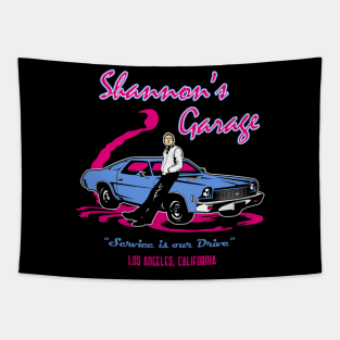 Shannon's Garage Tapestry