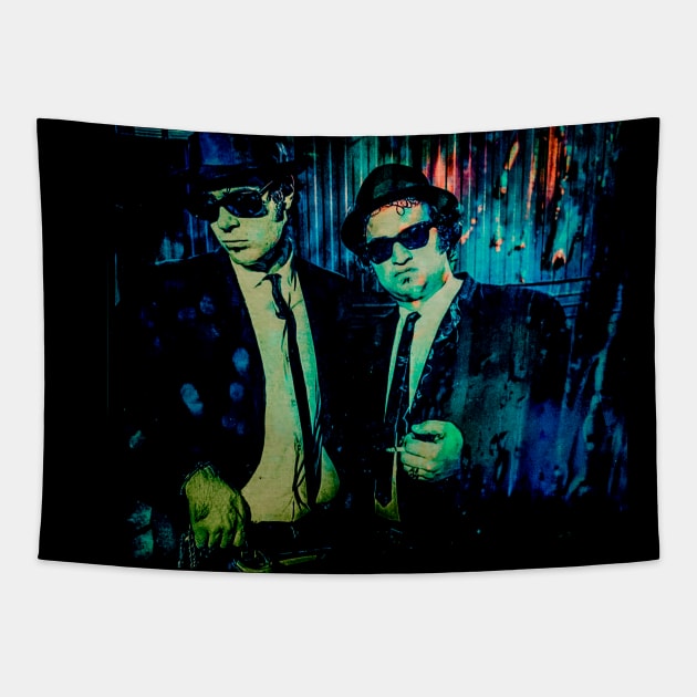 Briefcase Full of Blues Tapestry by CoolMomBiz