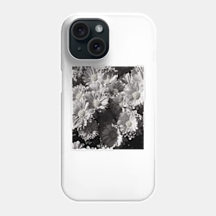 Black and White Flower Portrait Phone Case