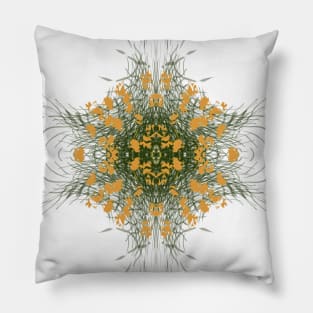 Bunch of flowers, leaves, and plants pattern Pillow