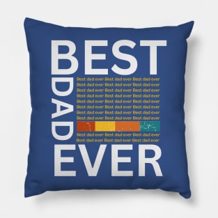 Funny Retro-loving dads, Best Dad Ever, Cool Fatherhood Pillow