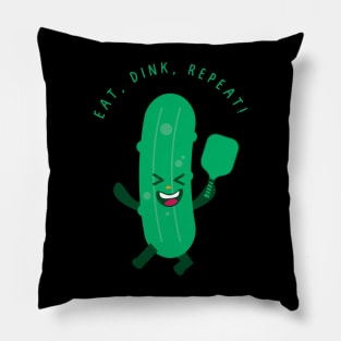 Eat, Dink, Repeat! Pickleball Pillow