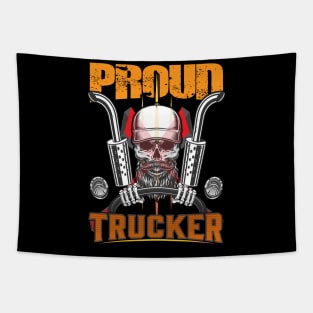 Proud Trucker Tapestry