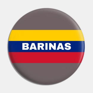 Barinas City in Venezuelan Flag Colors Pin