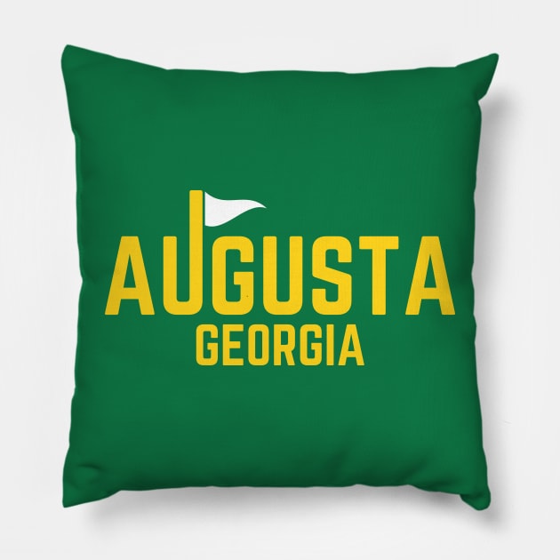 Augusta Georgia Pillow by Tebird