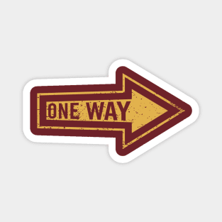 “One Way” Highway to heaven Magnet