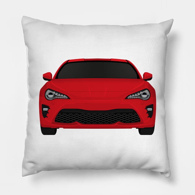 GT86 Red Pillow by VENZ0LIC