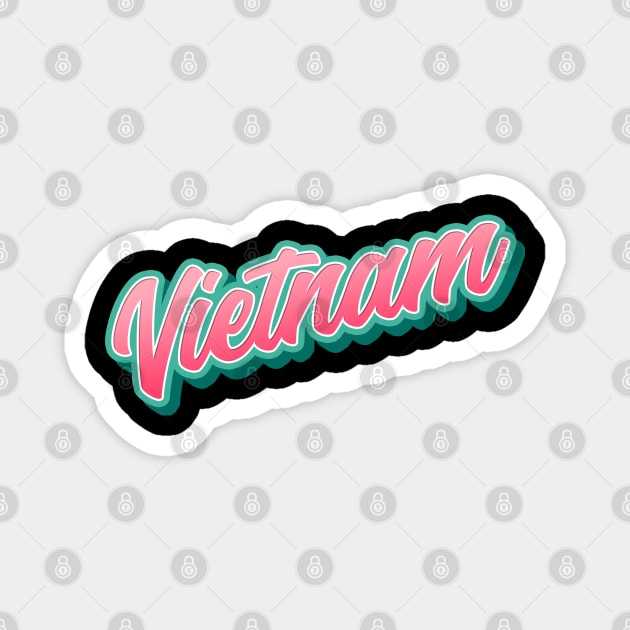 Vietnam.Travel destination gift. Perfect present for mom mother dad father friend him or her Magnet by SerenityByAlex
