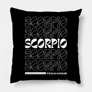 scorpio Zodiac retro design Pillow