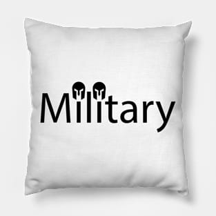 Military artistic typography design Pillow