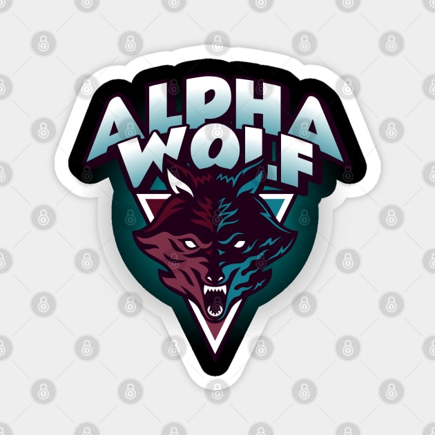 Alpha wolf art Magnet by Wolf Clothing Co