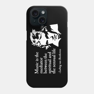 Ludwig van Beethoven quote classical music saying Phone Case