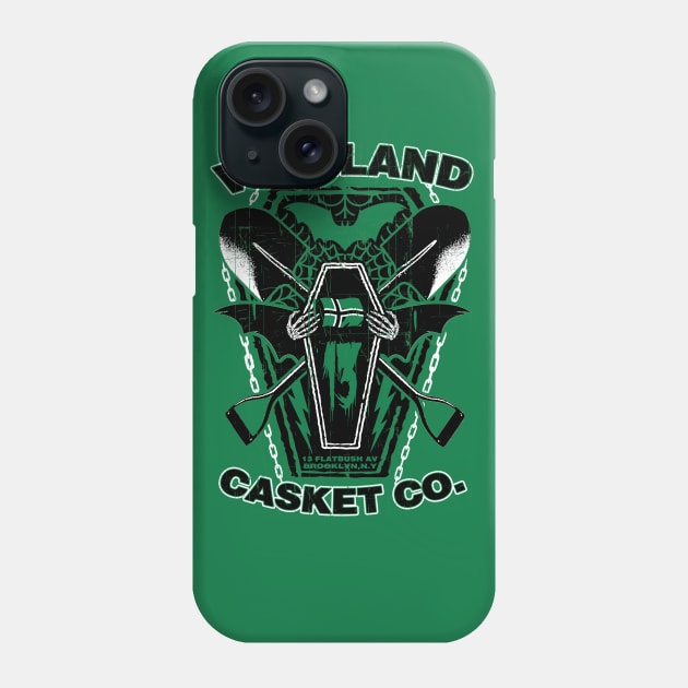 "Vinnland Casket Co Green" Phone Case by joeyjamesartworx