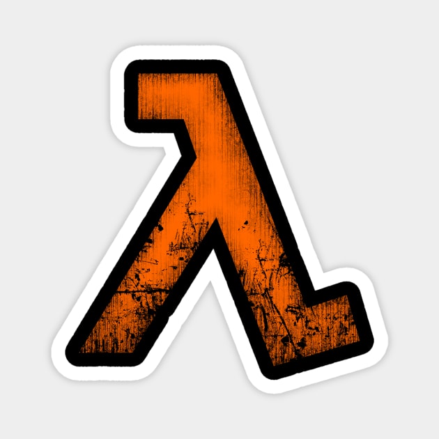 Lambda - Orange Magnet by Remus