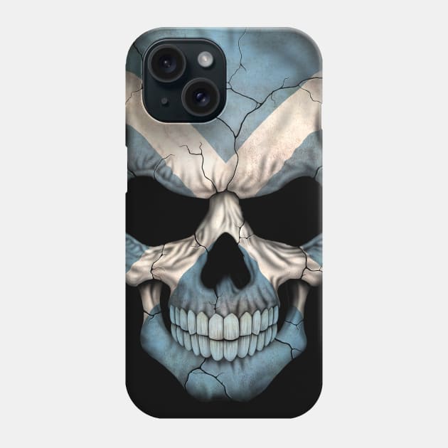 Scottish Flag Skull Phone Case by jeffbartels