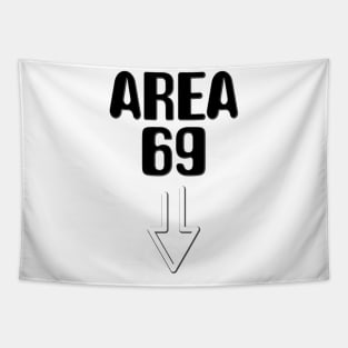 UFO Area 51 funny Tapestry