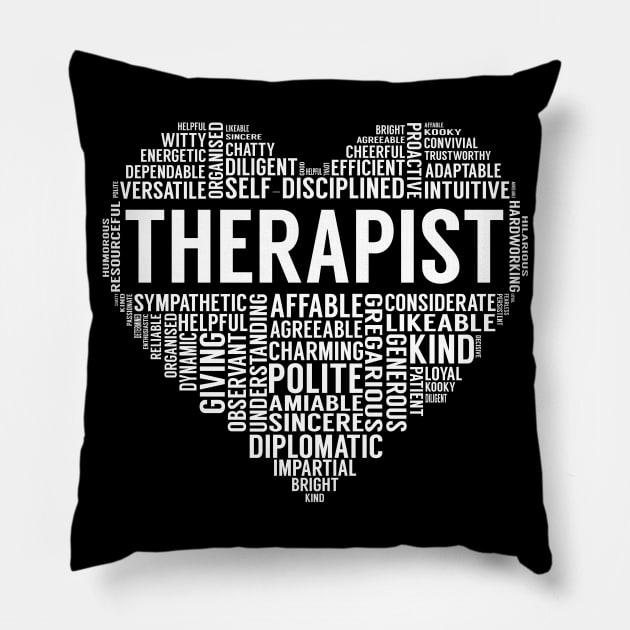 Therapist Heart Pillow by LotusTee