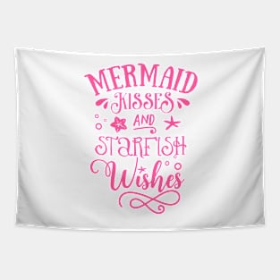 Mermaid Kisses and Starfish Wishes Tapestry