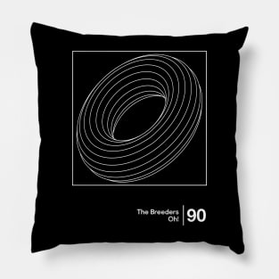 The Breeders / Minimalist Graphic Artwork Design Pillow