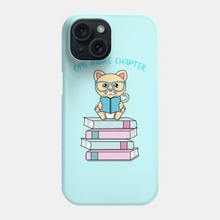 One more chapter, cute cat reading Phone Case