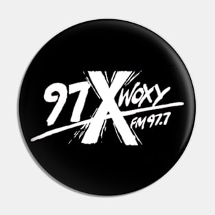 97X WOXY 97.7 Alternative Radio Classic Design Pin