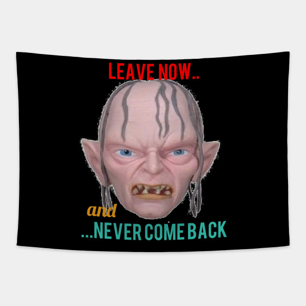 Gollum Meme Gollum The Lord Of The Rings Tapisserie Teepublic De