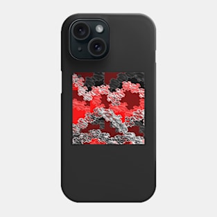 Red, black and grey Phone Case