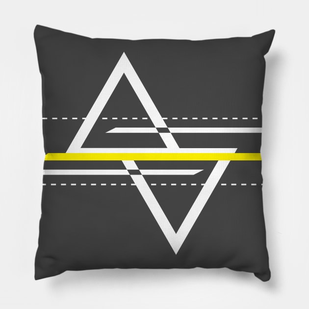 Minimal geometric illustration Pillow by TKDoodle