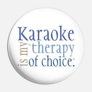 Karaoke Therapy Blue Pin