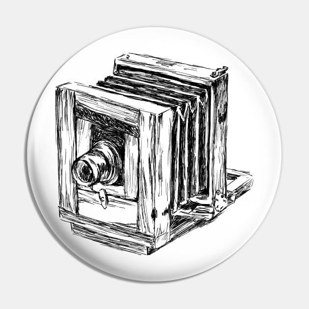 Antique Camera Print Pin by rachelsfinelines