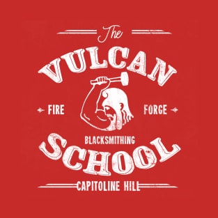 Vulcan Blacksmithing School, distressed T-Shirt