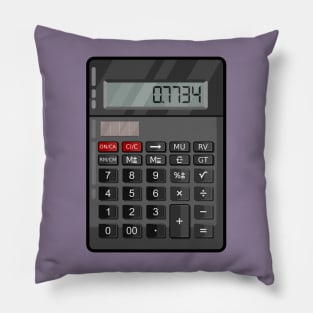 Calculator '07734 - Hello' Vector Pillow