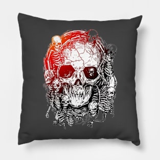 Human skulls Pillow