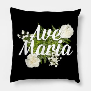 Ave Maria Schubert Latin Mass Blessed Mother Hail Mary Lady Pillow