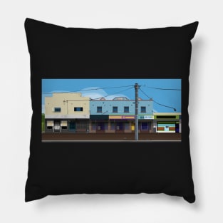 Meroo Street, Bomaderry shopfronts long Pillow