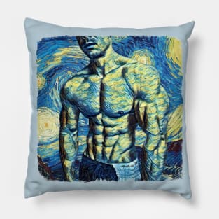 The Fitness Freak Van Gogh Style Pillow