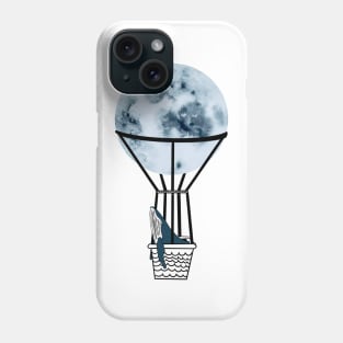 Whale Moon Design Phone Case