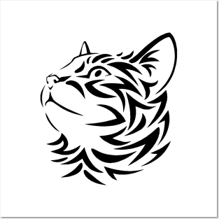 Tuxedo Cat Diagram Art Print – Artful Pixels