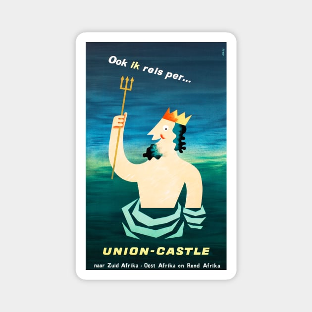 Vintage Travel Poster The Netherlands Union Castle Magnet by vintagetreasure