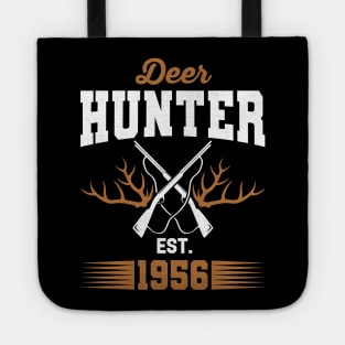 Gifts for 65 Year Old Deer Hunter 1956 Hunting 65th Birthday Gift Ideas Tote